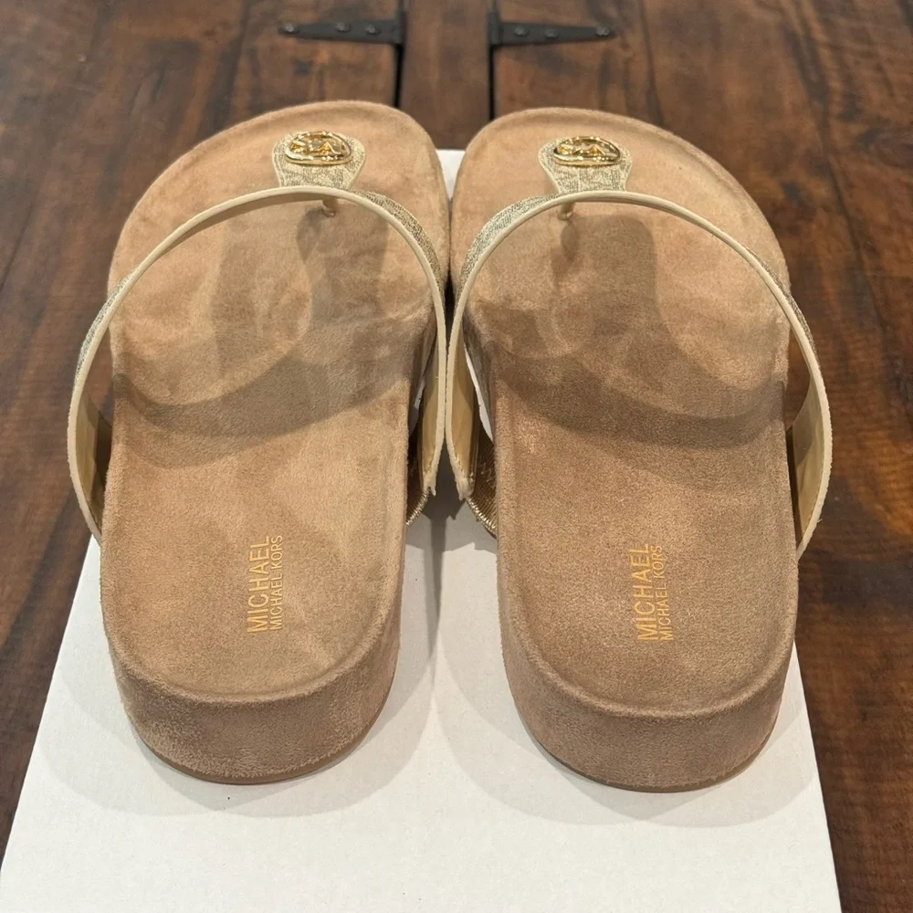 MICHAEL Michael Kors Lucinda Signature Logo Thong Sandal (NWOT)